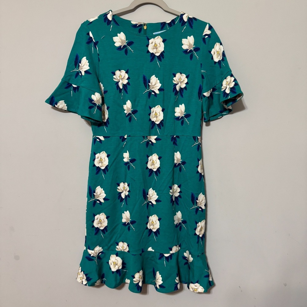 Draper James Small Magnolia Tulip Ponte Dress Green Above Knee